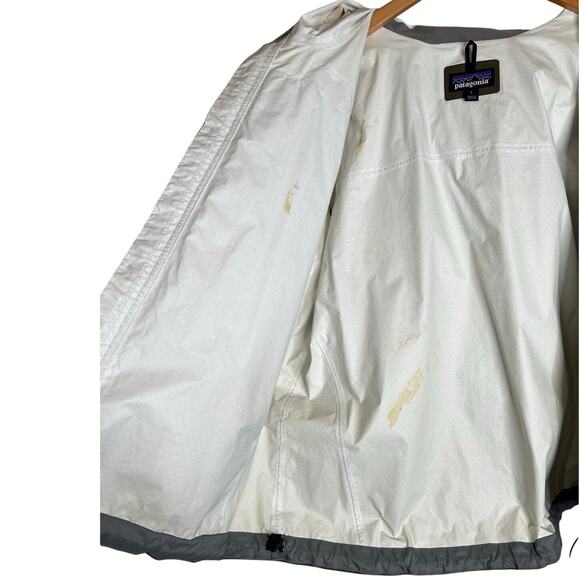 Patagonia Waterproof Hooded Shell Jacket Lightweight in Olive Green Men’s Large - Picture 5 of 11